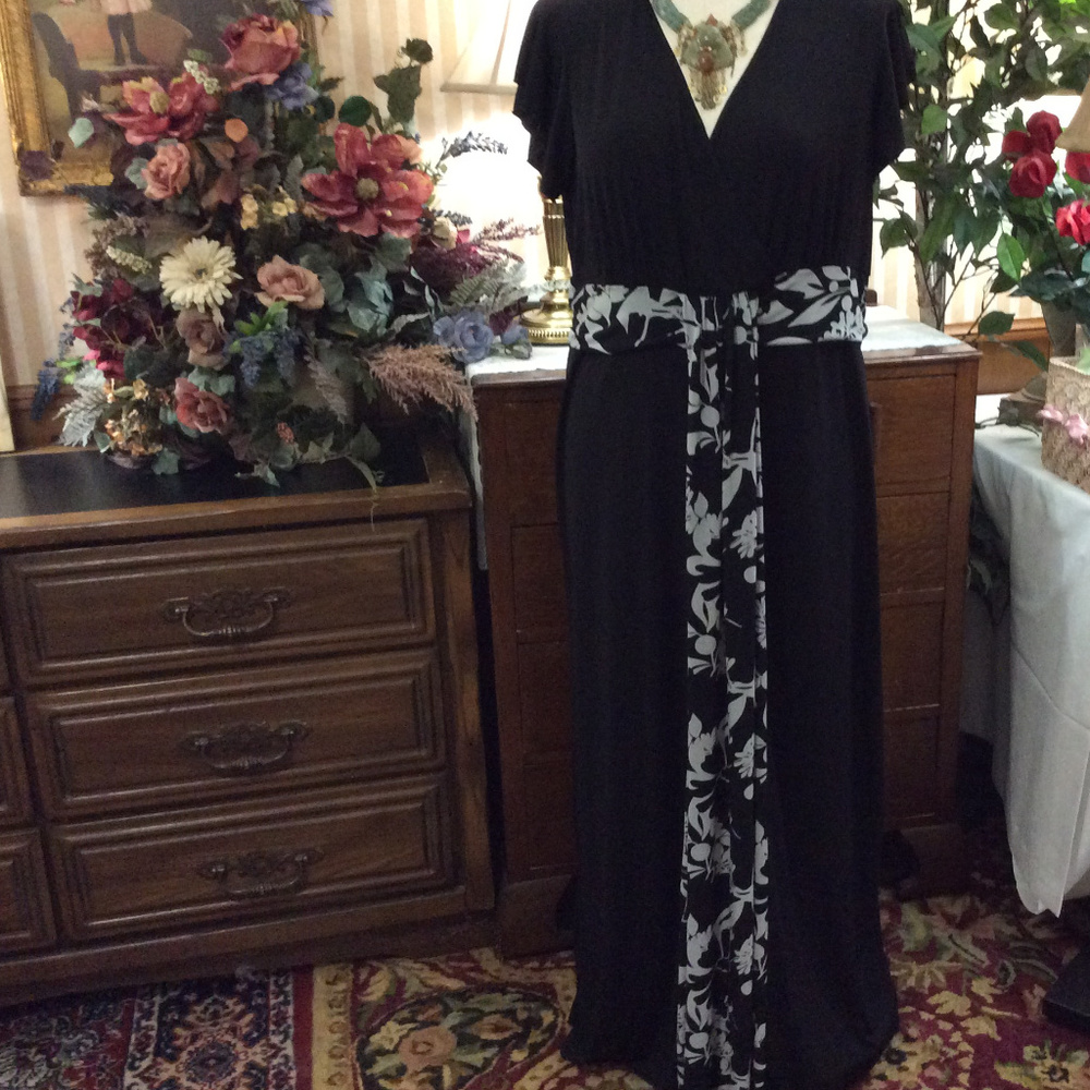 Ashley Stewart Pretty Dress navy